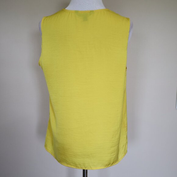 BANANA REPUBLIC Size 0 XS Black Yellow Skirt Blouse Set Career Pencil Office - Picture 6 of 11